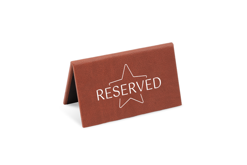Reservatiebordje